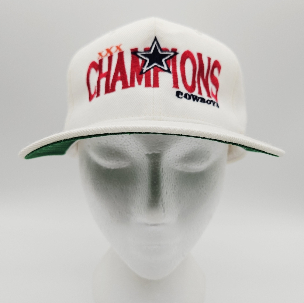 VINTAGE | 1996 YoungAn "Champions" Dallas Cowboys NFL Superbowl snapback cap hat